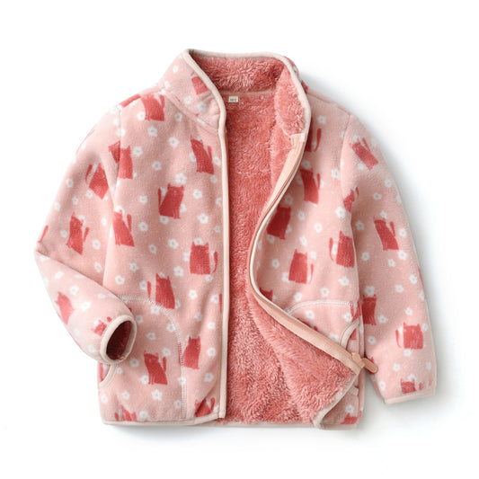 Cat Fleece-Lined Jacket